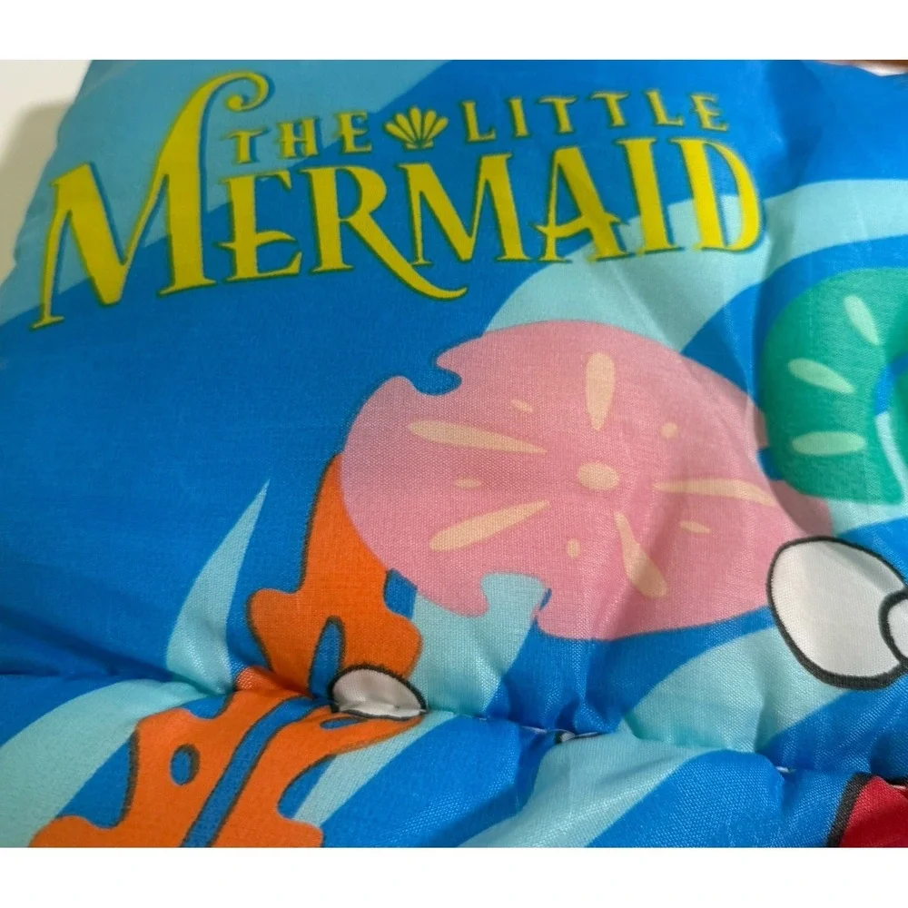 VTG Disney Princess The Little Mermaid Ariel Sleeping Bag 90s Flounder Sebastian